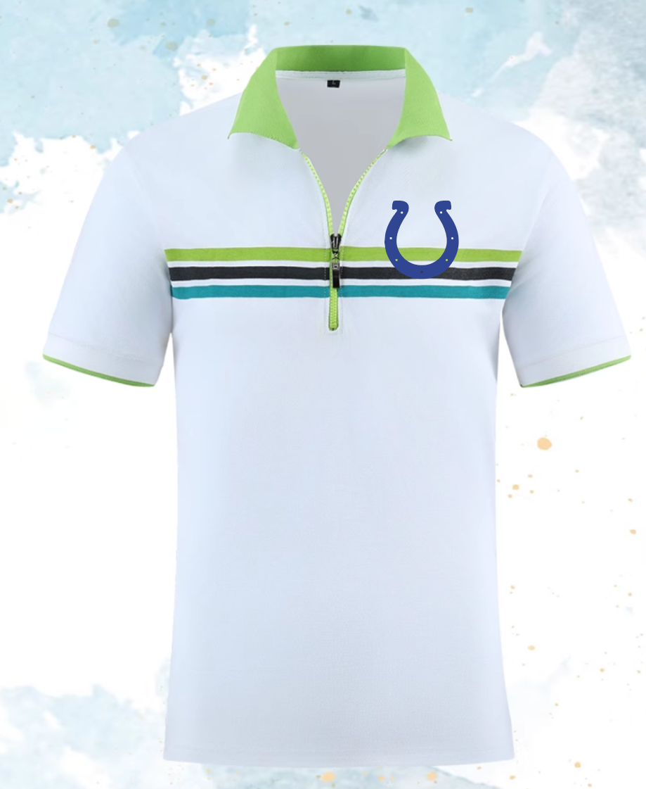 Indianapolis Colts white style 2 Men 2025 NFL polo T shirt